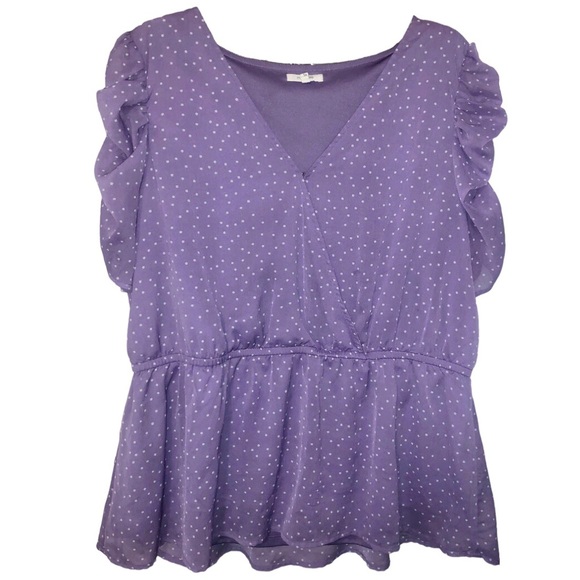 Maurices Polka•Dot Blouse 💜 - Picture 2 of 16